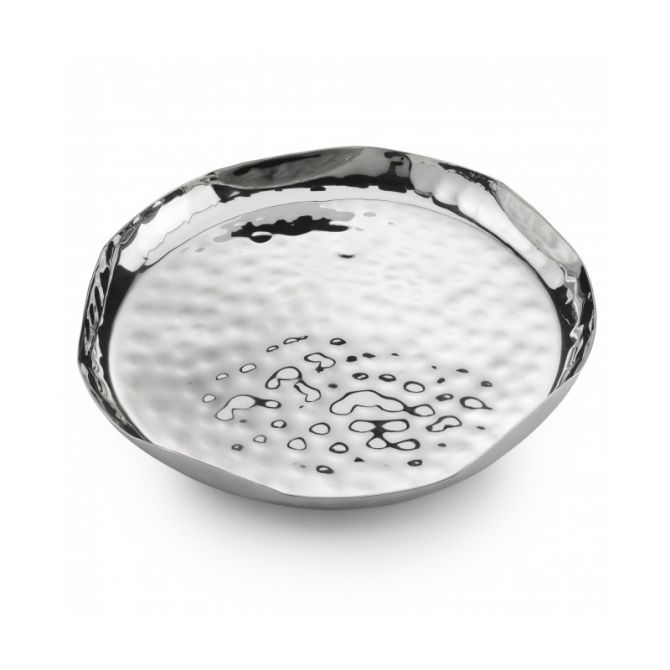 Mary Jurek Blossom Free Form Round Stainless Steel Tray