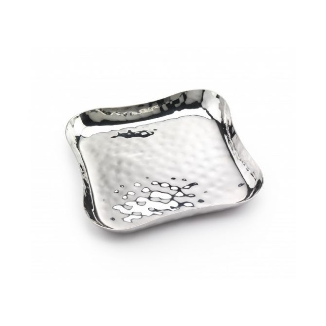 Mary Jurek Blossom Free Form Stainless Steel Square Tray