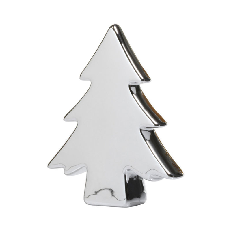 Zodax Teton Silver Ceramic Tree, 4.5