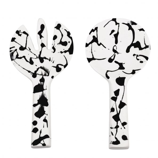 Nashi Jumbo Servers, White and Black Splatter