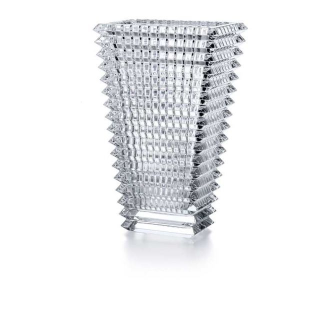 Baccarat Rectangular Eye Vase, Clear, Tall