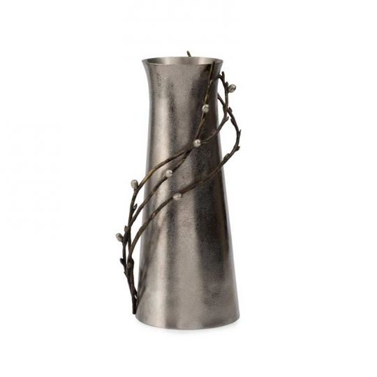 Michael Aram Polished Aluminum Bark Vase Borsheims