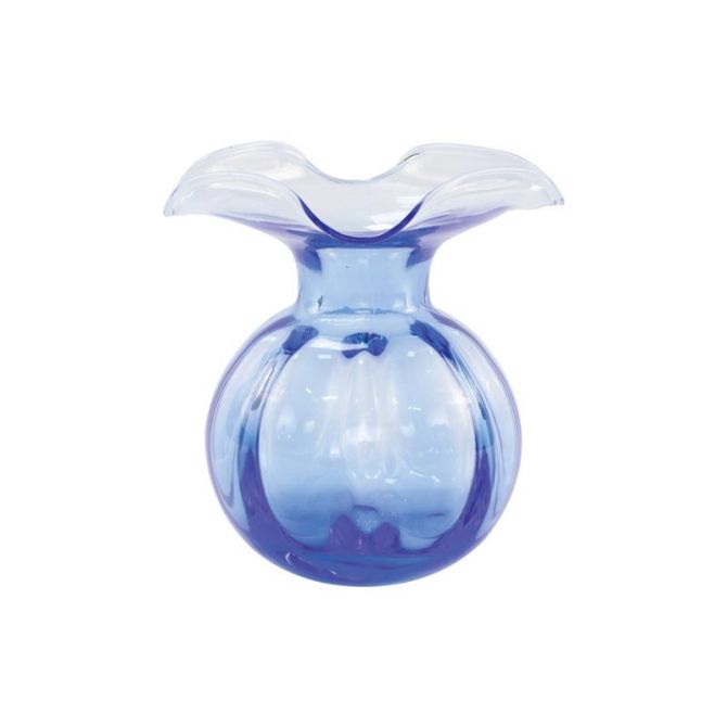 Vietri Hibiscus Glass Cobalt Vase, Bud