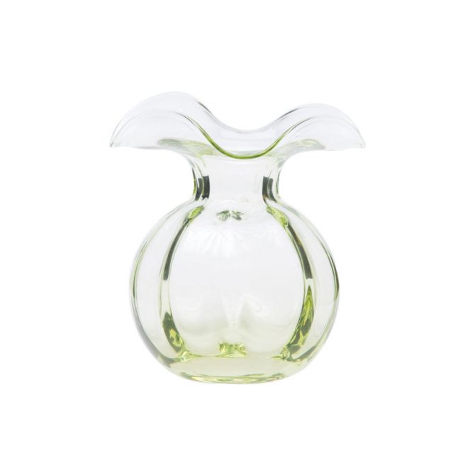 Vietri Hibiscus Glass Green Vase, Bud