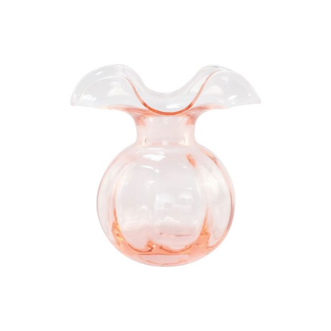 Vietri Hibiscus Glass Pink Vase, Bud