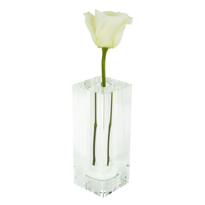 Tizo Crystal Glass Bud Vase