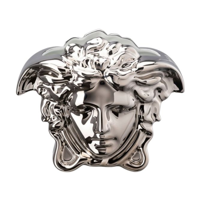 Versace Medusa Grande Vase, Silver