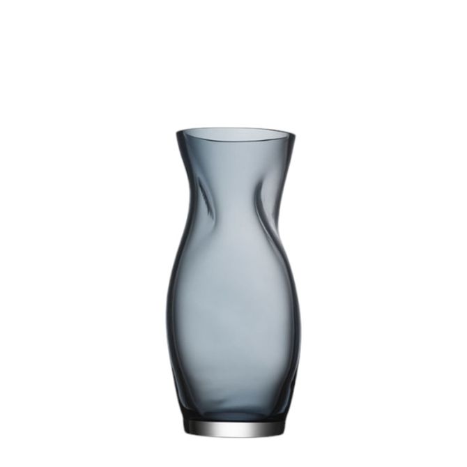 Orrefors Squeeze Blue and Grey Vase, Small