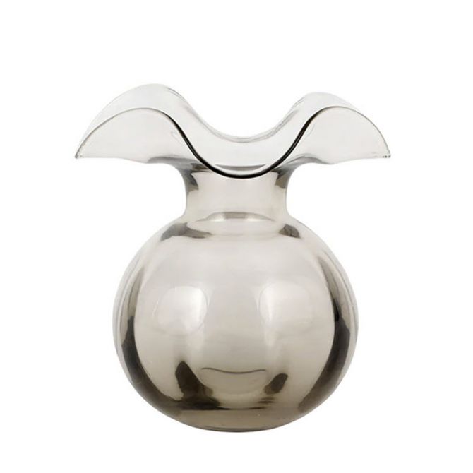 Vietri Hibiscus Glass Grey Vase, Bud