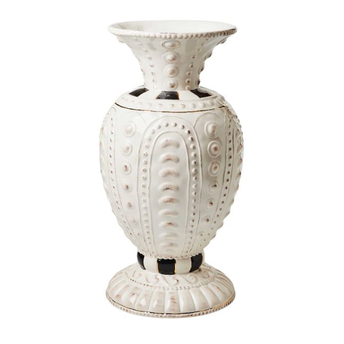 MacKenzie-Childs Courtly Ceramic Vase, Large