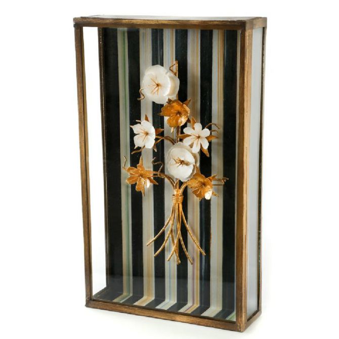 MacKenzie-Childs Golden Flower Shadow Box