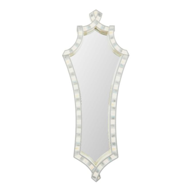 MacKenzie-Childs Sterling Check Wall Mirror