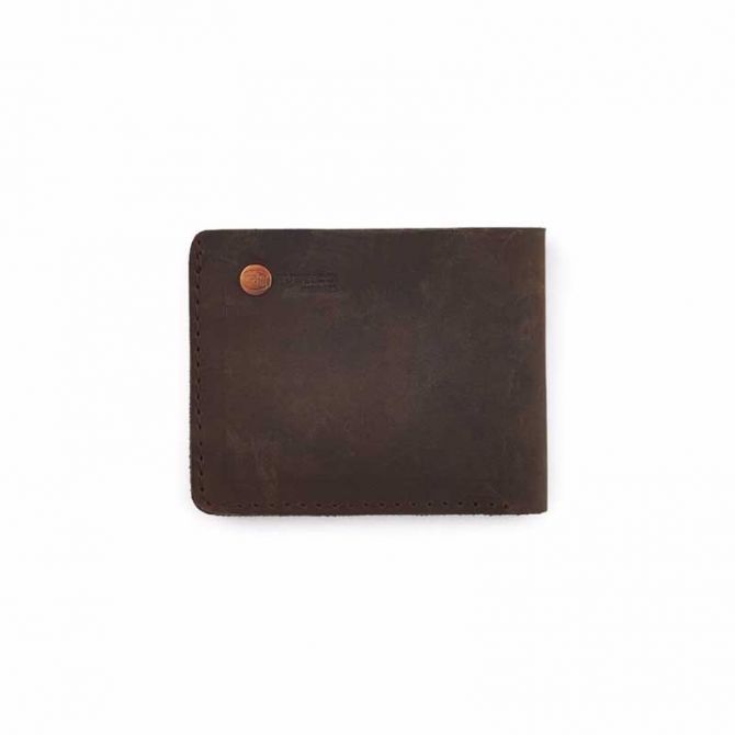 Rustico Knox Bifold Leather Wallet, Dark Brown