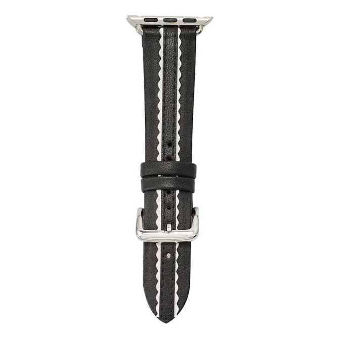 Kate spade black 2025 scallop apple watch band