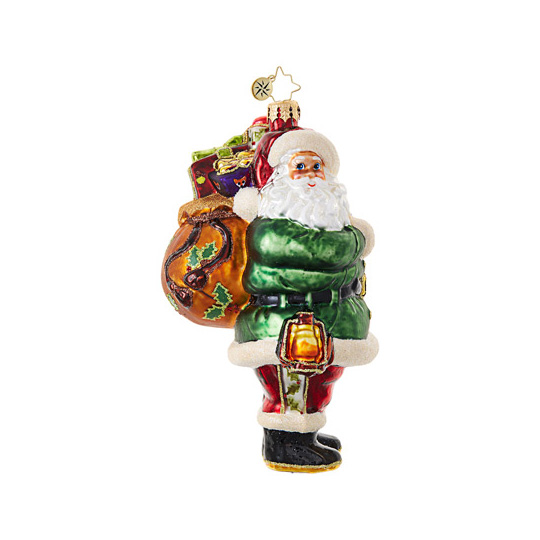 Christopher Radko Rugged Road Santa Ornament | Borsheims