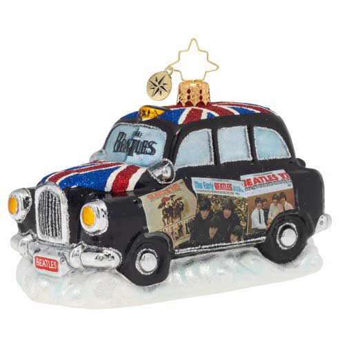 Christopher Radko U.S. Beatles Albums London Taxi Christmas Ornament ...