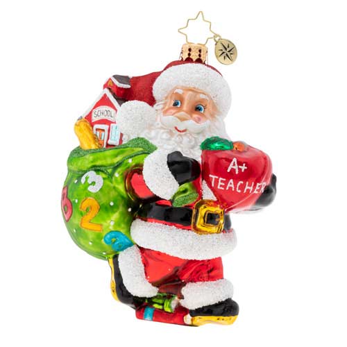 Christopher Radko Hall Pass for Santa Christmas Ornament | 1019977 ...