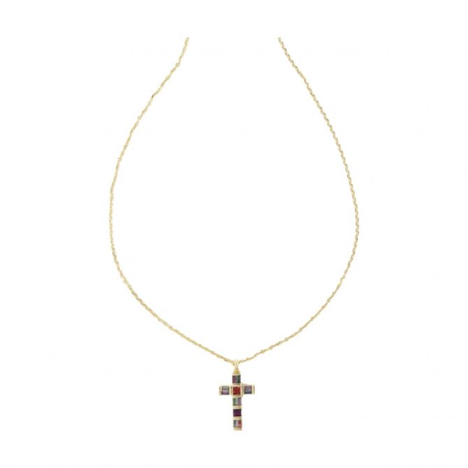 Plated Cross Pendant Necklace