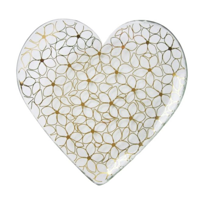 Annieglass Daisy Chain Heart Plate