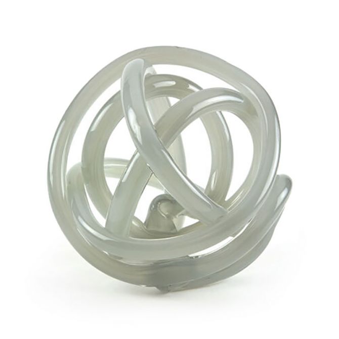 Tizo Handblown Glass Knot, Grey