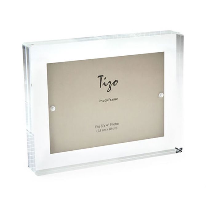 Tizo Acrylic Clear Block Frame, 4x6