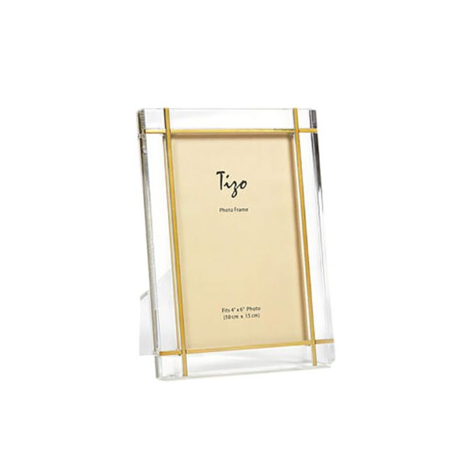 Tizo Lucite Gold Metal Frame, 8x10