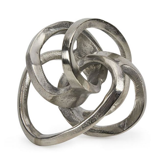 Tizo Silver Metal Sculpture, Small