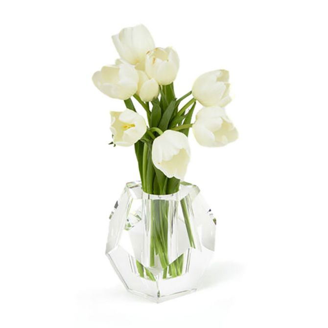 Tizo Diamond Cut Glass Vase