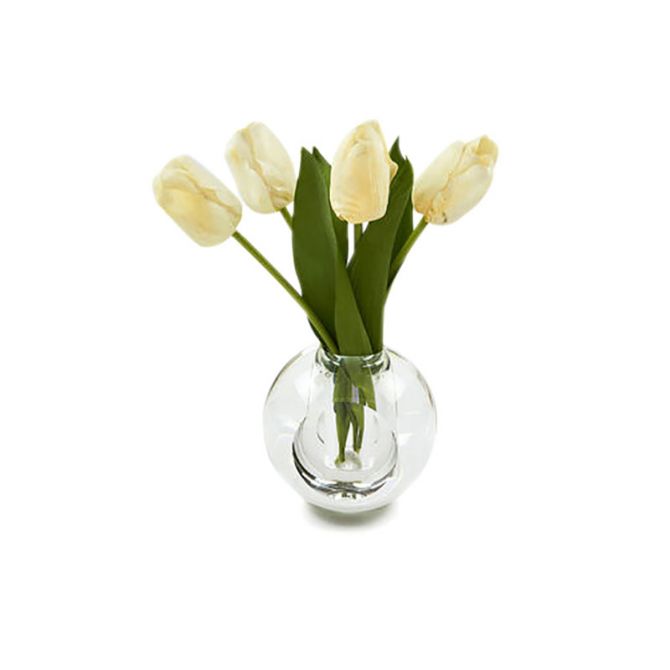 Tizo Crystal Round Bubble Vase, Small