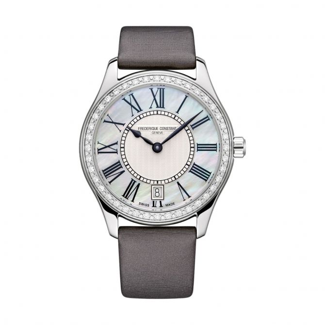 Frederique Constant Classics Quartz 36mm Watch, Silver Dial