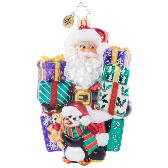 Christopher Radko Santa's Shopping Shenanigans Ornament