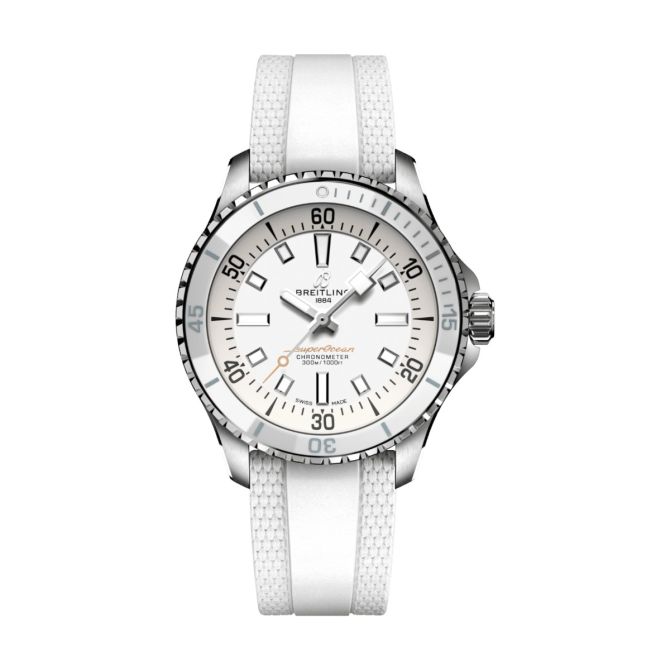 Breitling Superocean Automatic 36mm Watch, White Dial