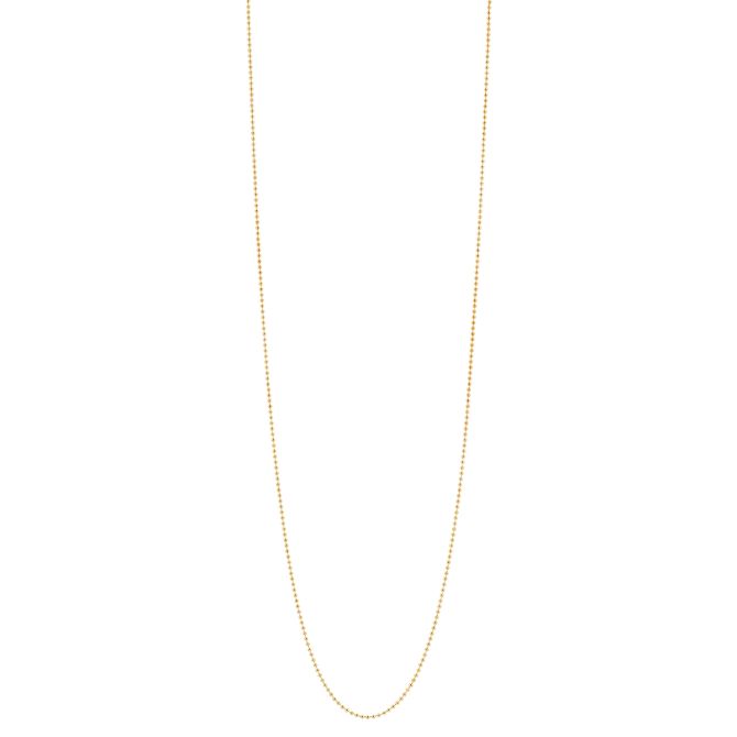 Yellow Gold 1.00 mm Bead Chain, 16"