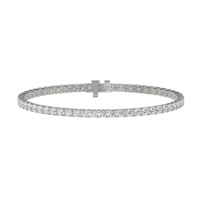 ALTR Lab Grown Diamond Tennis Bracelet in White Gold, 4.96 cttw