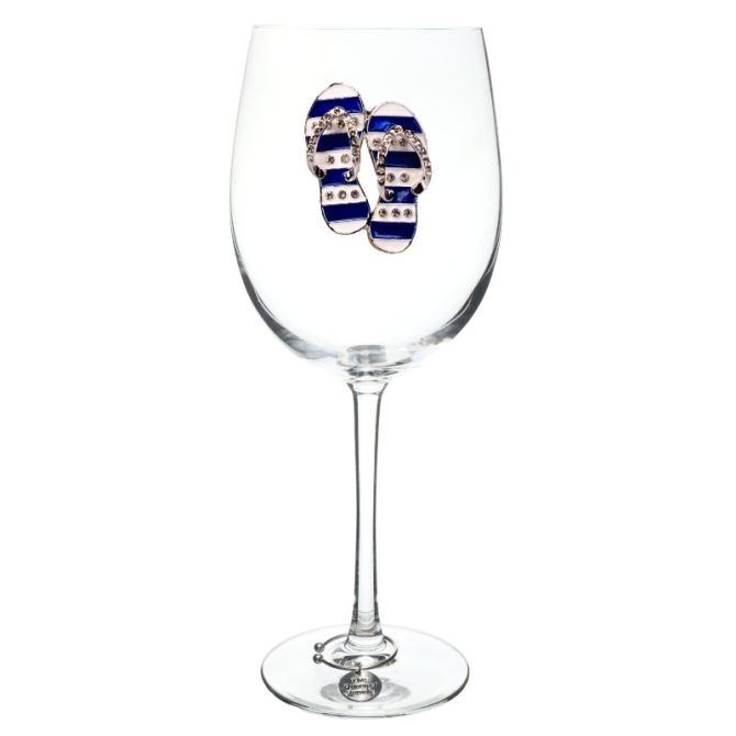 The Queens' Jewels Flip Flop Jeweled Glassware