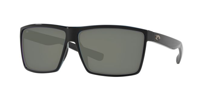 Rincon Shiny Black Sunglasses w. Polarized 580G Gray Lens