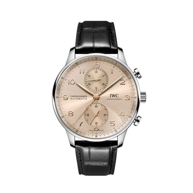 IWC Portugieser Chronograph 41mm Watch, Sparkling Beige Dial