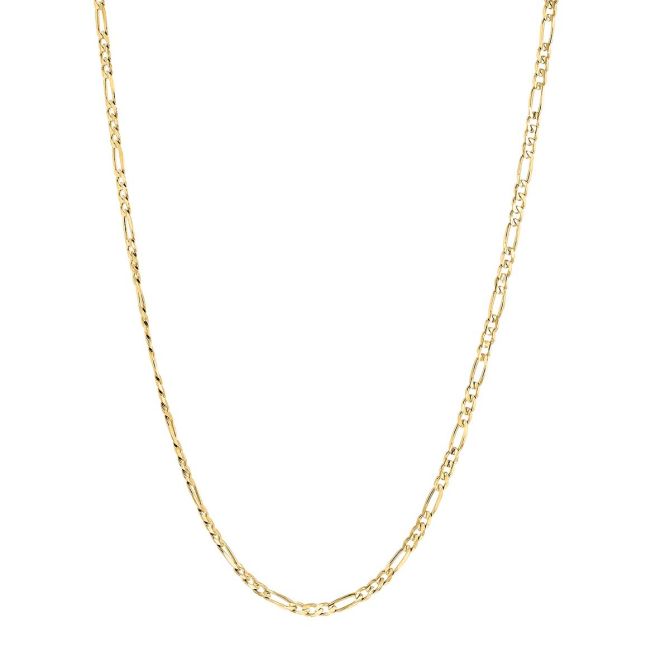 Yellow Gold 3.2mm Figaro Chain, 22"