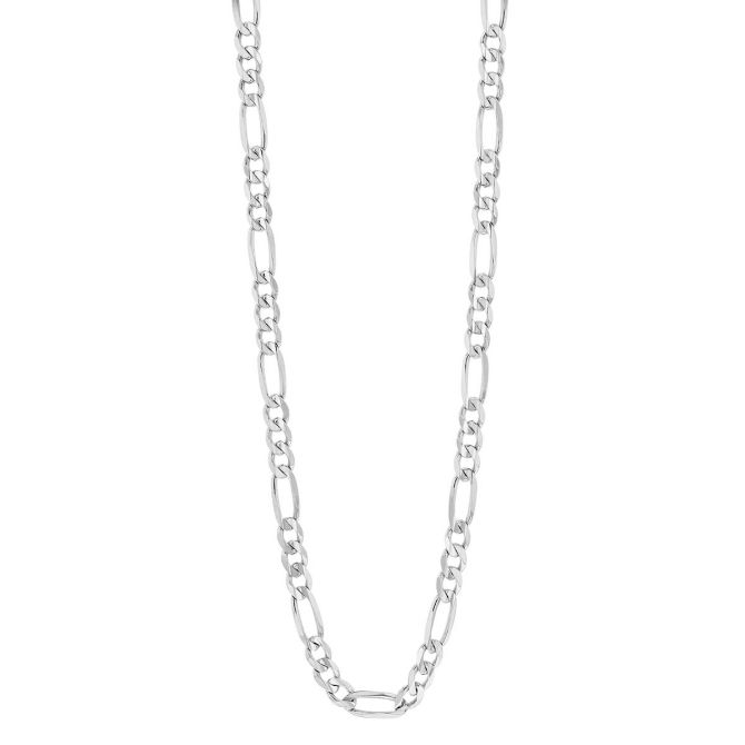 Sterling Silver 4.75mm Figaro Chain, 22"