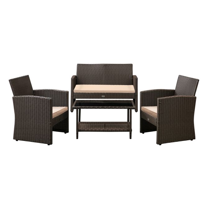 Balkene Home Ashville Wicker Patio Set