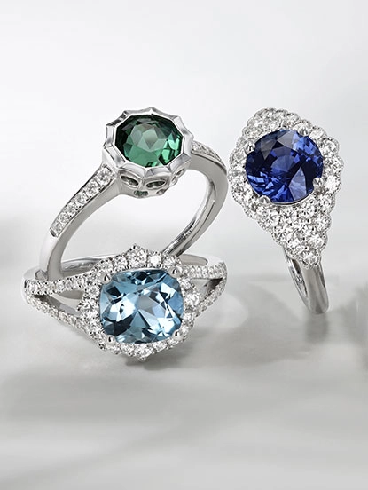 Gemstone Engagement Rings