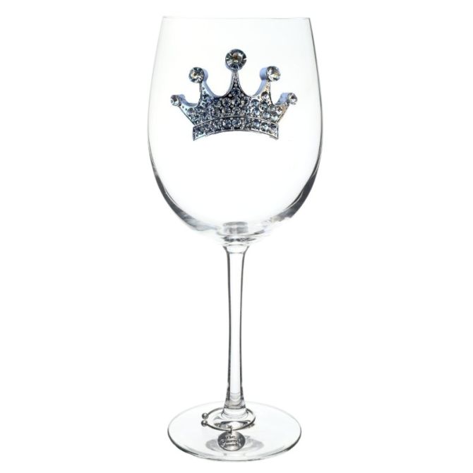 The Queens' Jewels Tiara Stemmed Wine Glass