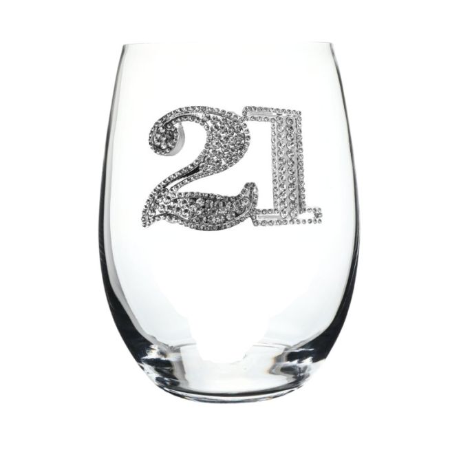 The Queens' Jewels 21 Stemless Wine Glass