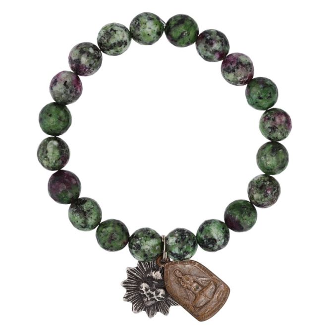 Miracle Icons by Mary Jo Pane 10mm Zoisite Bracelet