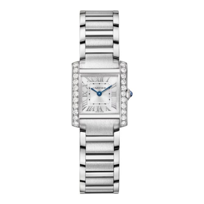 Cartier Tank Francaise 25.7mm x 21.2mm Watch, Silver Dial