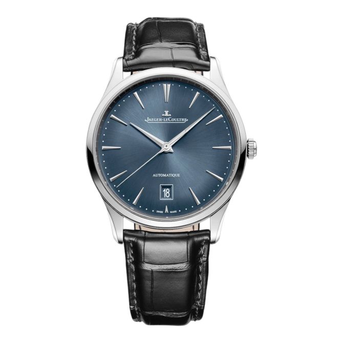 Jaeger-LeCoultre Master Ultra Thin Date 39mm Men's Watch, Blue Grey Dial