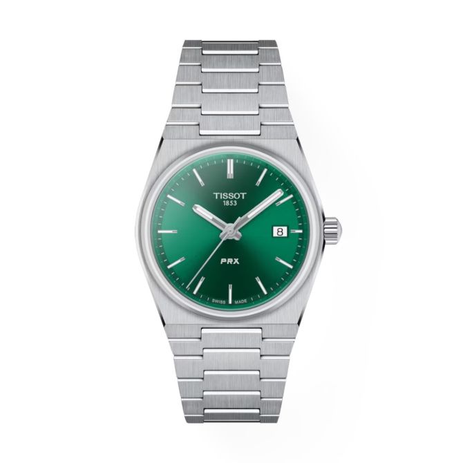 Tissot PRX 35mm Women's Watch, Green Dial