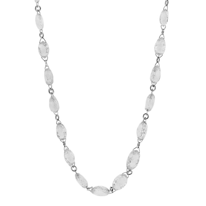 TARA Pearls Briolette Diamond Necklace in White Gold, 25"