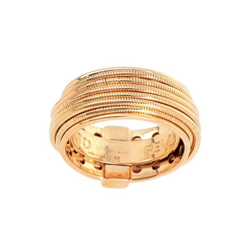 Pesavento DNA Spring Yellow Gold Vermeil Wide Band Ring