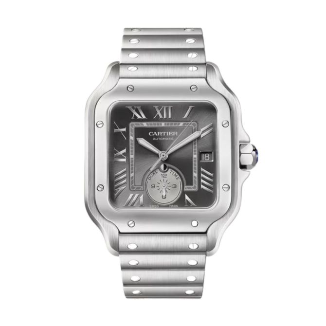 Cartier Santos de Cartier 40.2mm Men's Watch, Gray Dial